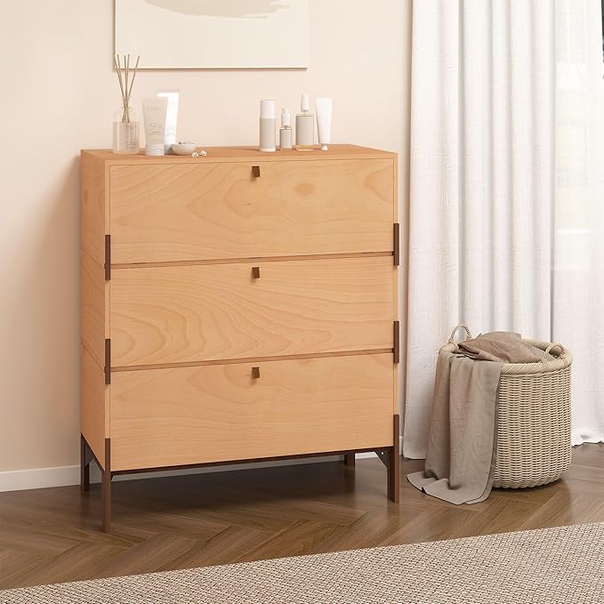 Stackable 3 Drawers Dresser, Customizable Chest of Drawers by WHOOSPEREH