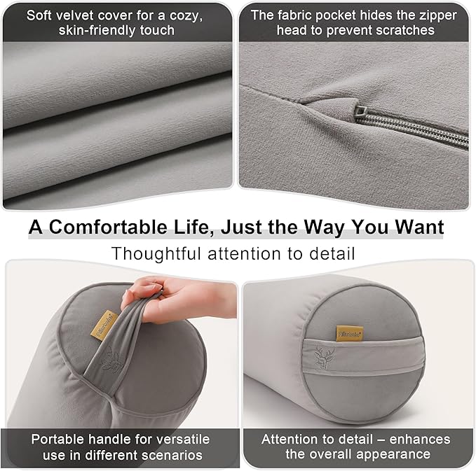 Cuddle Pillow – Body Pillow for Adults, Long Bolster Pillow for Bed, Soft & - Image 5
