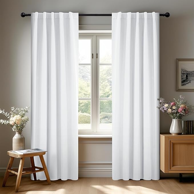 Deconovo Blackout Curtains, Thermal Insulated, W42 x L108 2 Panels, Back Tab by Deconovo