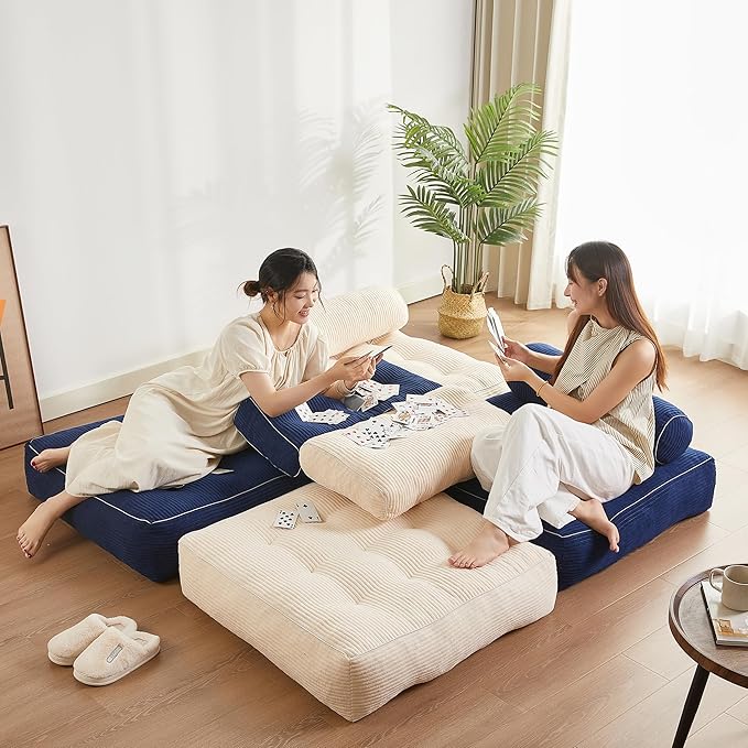 Folding Chair Bed, Futon Sofa Bed, Floor Couch - Image 5