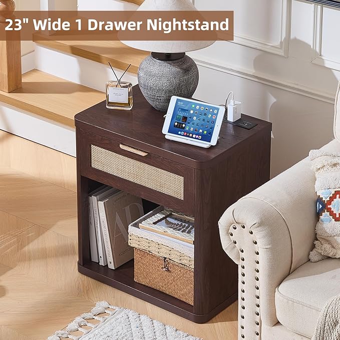 LEYAOYAO Rattan Nightstand - Image 7