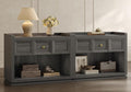 SICOTAS 31" Wide Nightstands Set of 2, Large Night Stands by SICOTAS