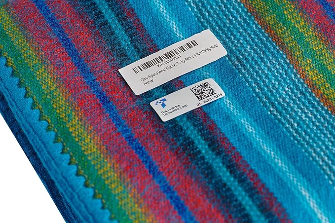 QISU Alpaca Wool Blanket Throw | Large, Variegated | 85 x 65 inches | Ultra-Soft - Image 7