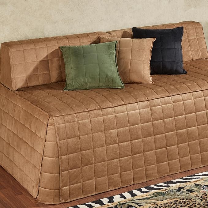 Camden Luxury Bedding | Neutral Camel Color | Fitted Hollywood Daybed Bedding | by TouchofClass