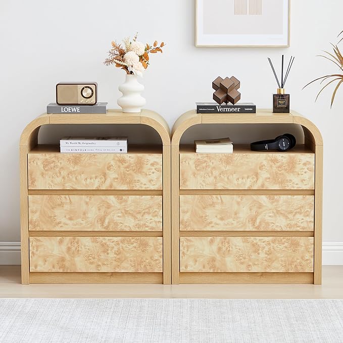 3 Drawer Dresser for Bedroom, Modern Chest of Drawers - Image 9