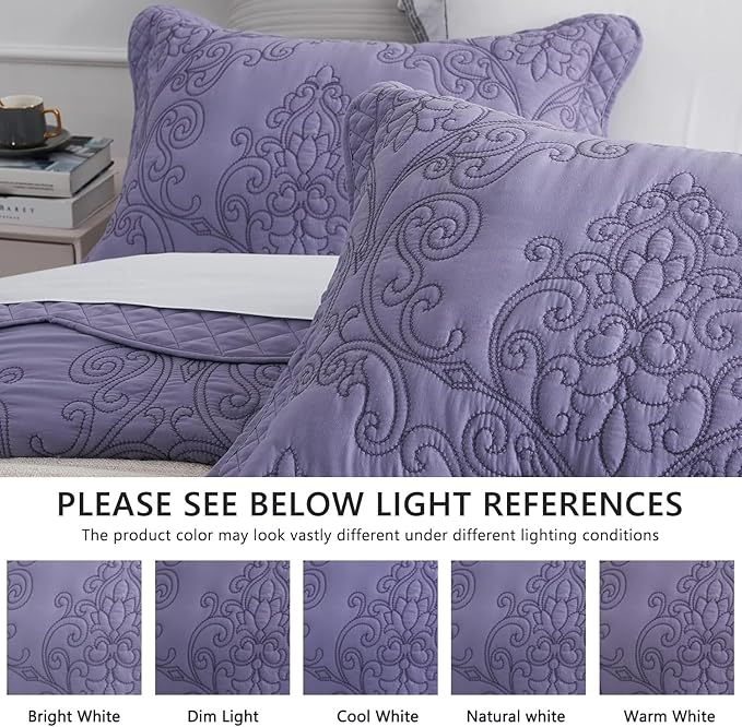 CHIXIN Bedspread Coverlet Set Queen Size - Image 4