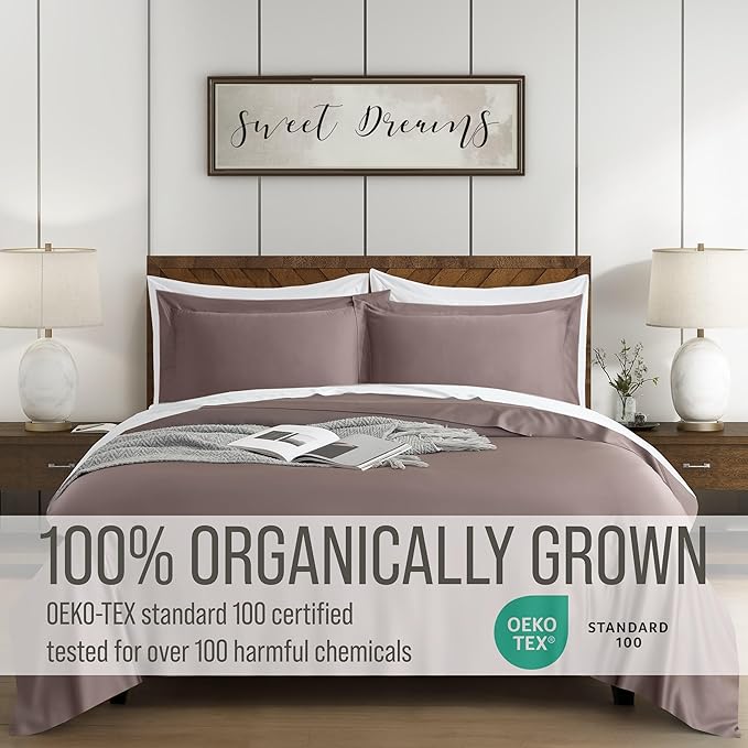Bella Coterie Luxury Bamboo Viscose King Size Duvet Cover Set | 100% - Image 4