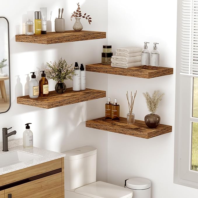 Vivelove 10 Inch Deep Floating Shelves 55 inch Long, 55 x 10 Wide Wall Shelves - Image 8