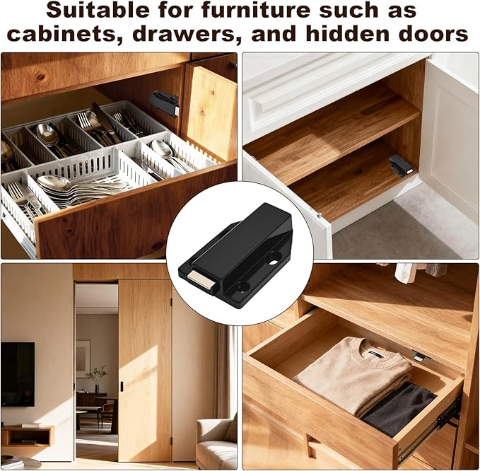 16 Pack Magnetic Push Latch, Heavy Duty Magnetic Touch Latch, - Image 6