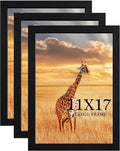 TKYGU 11x17 Picture Frame Set of 3, Wooden Frame 11x17 Wall Gallery Poster by TKYGU
