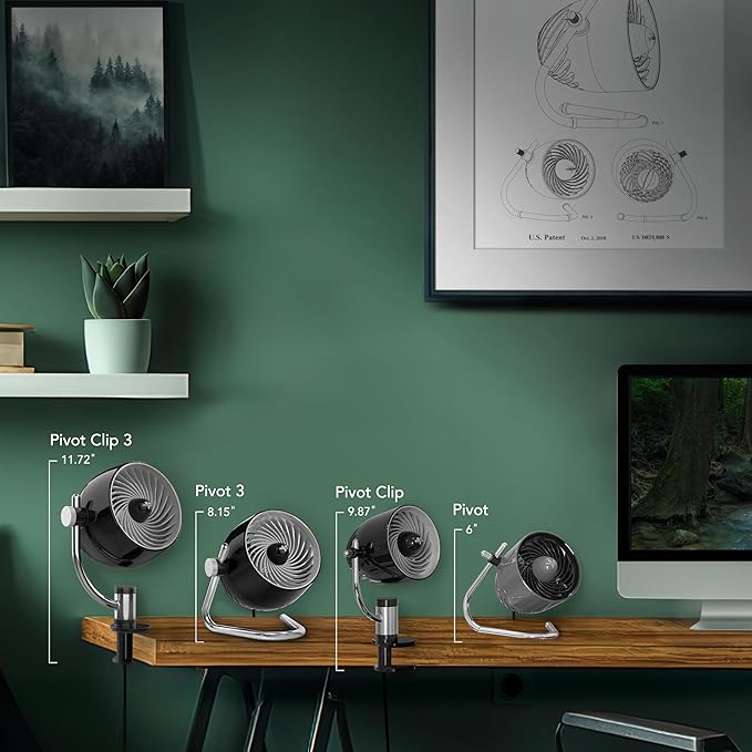 Vornado Pivot Personal Air Circulator Fan, Quiet Portable - Image 2