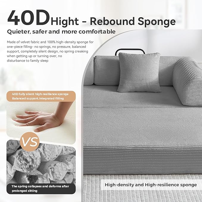 Convertible Sleeper Sofa Bed, Sleeper Sofa - Image 7