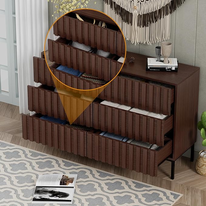 UEV Fluted Dresser for Bedroom - Image 5