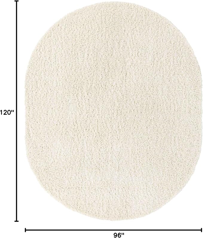 Unique Loom Solid Shag Collection Area Rug - Image 2