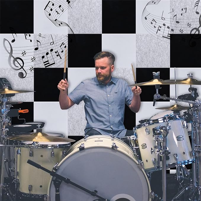 18 Pack Acoustic Panels-12"X12"X 0.4"Soundproof Wall Panels, High-Density Sound - Image 5