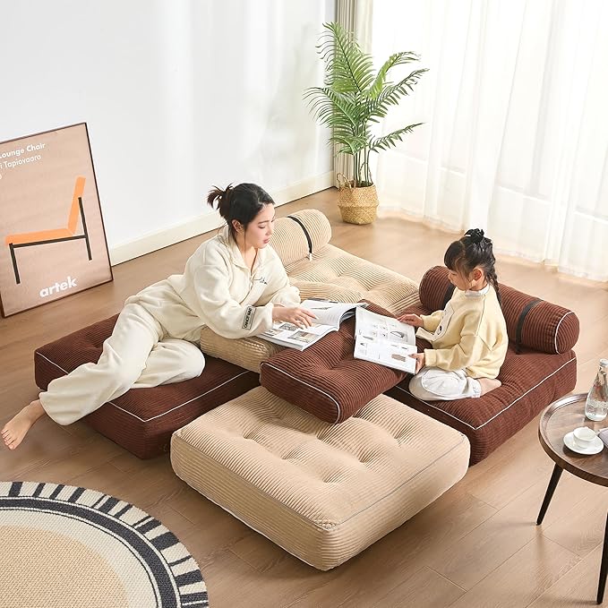 Folding Chair Bed, Futon Sofa Bed, Floor Couch - Image 5