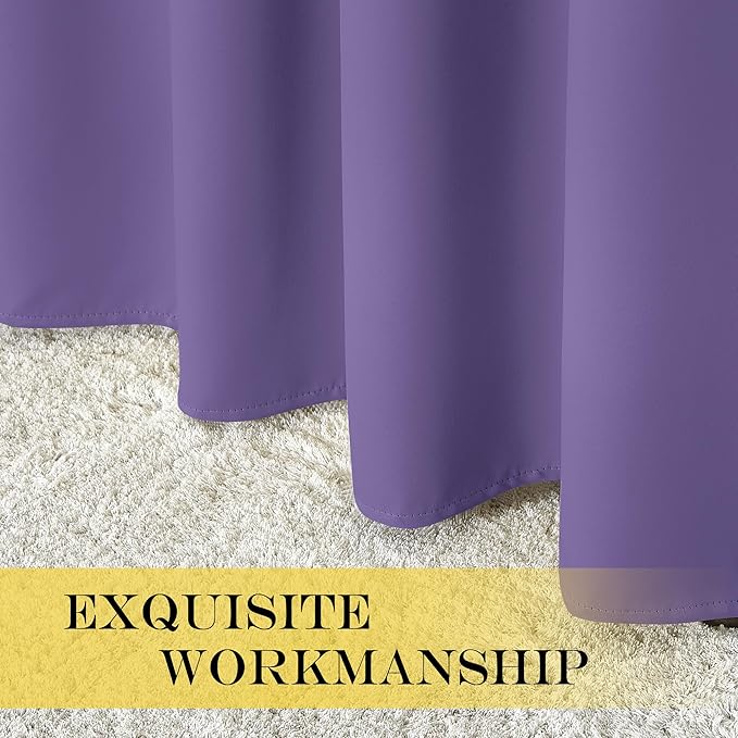 NICETOWN Blackout Curtain Panel 63 inch Long - Image 4