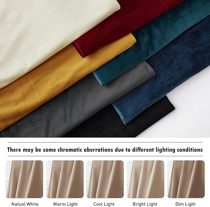 RYB Home Blush Velvet Curtains 90 inches - Image 6