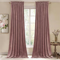 StangH Wild Rose Pink Curtains for Kids Bedroom, Elegant Soft Velvet Room by StangH