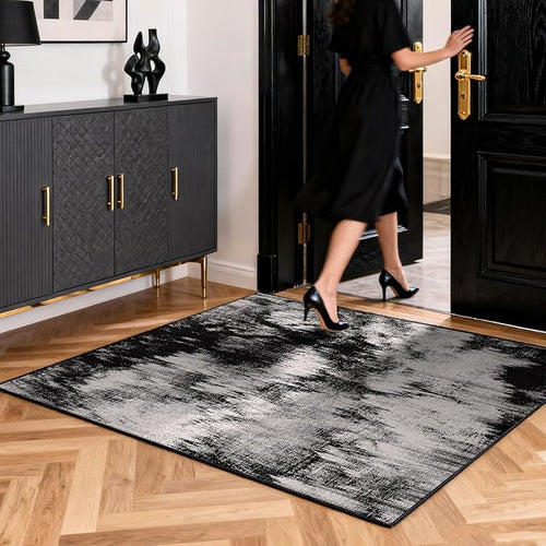 2x3 Washable Area Rug for Entryway：Soft Traditional Printed Area Rug Non-Slip by OLFRUGDTRUG
