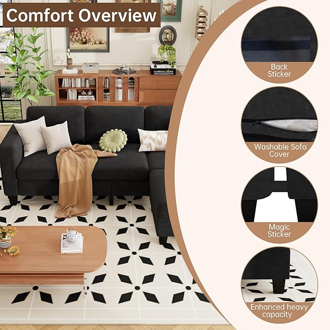ZeeFu Sectional and Sofa Couches - Image 3