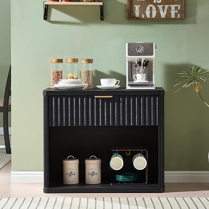 LEYAOYAO 31" Wide Fluted Nightstand Set of 2 - Image 4