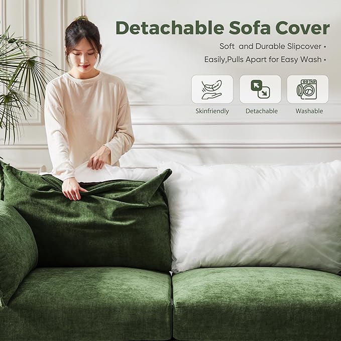 ABCASA 103.5" Oversized Modular Sectional Sofa, L Shaped Convertible Couch - Image 3