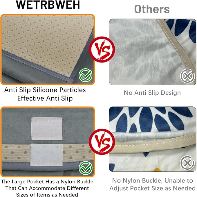 WETRBWEH TV Remote Control Holder Couch Caddy, Non-slip Bedside Caddy Organizer - Image 6