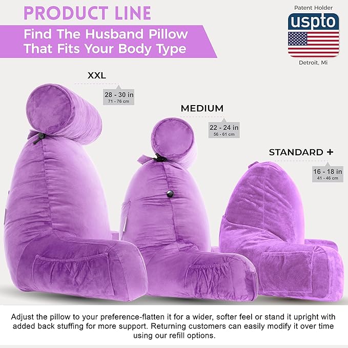 Husband Pillow XXL – Reading Pillow Bed Chair - Image 4