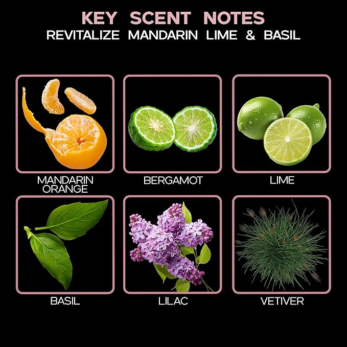 LOVSPA Reed Diffuser Set, Mandarin Lime & Basil Scented Oil Diffuser - Image 7