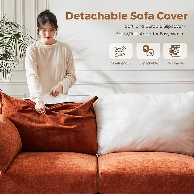 ABCASA 103.5" Oversized Modular Sectional Sofa, L Shaped Convertible Couch - Image 3
