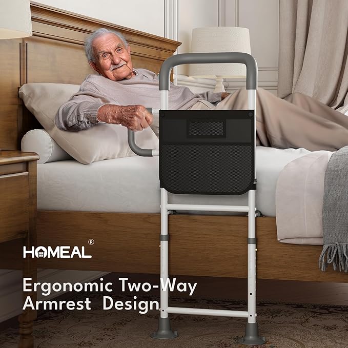 HOMEAL Bed Rails for Elderly Adults Safety, Reinforced Bedrails for Elderly - Image 2