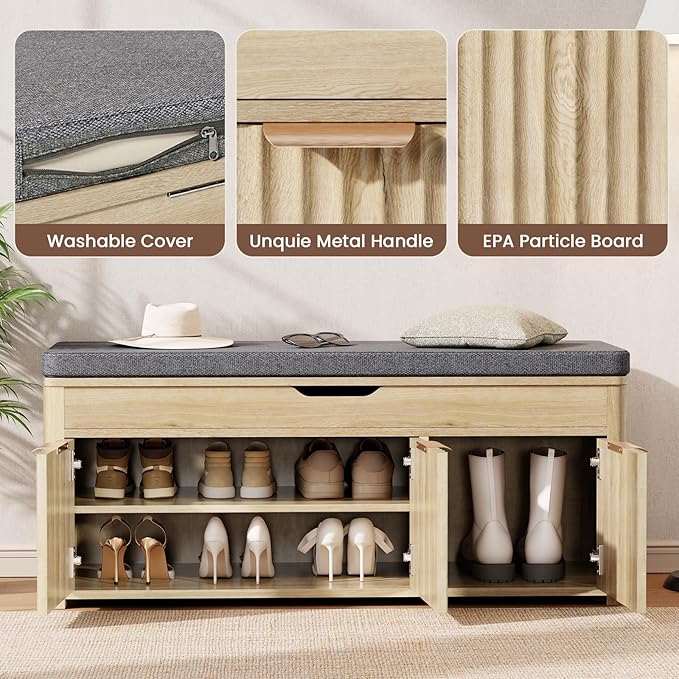 Shoe Bench with Storage - Image 4