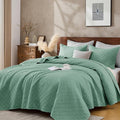 Cali King Quilt Set with Shams Lightweight Quilted Bedspread Coverlet Thin by DownHome-FashionBeddingCollection