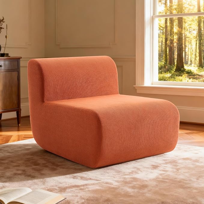 Single Boneless Chairs, Fireside Beanbag Chair Upholstered Cloud Sofa Chair - Image 8
