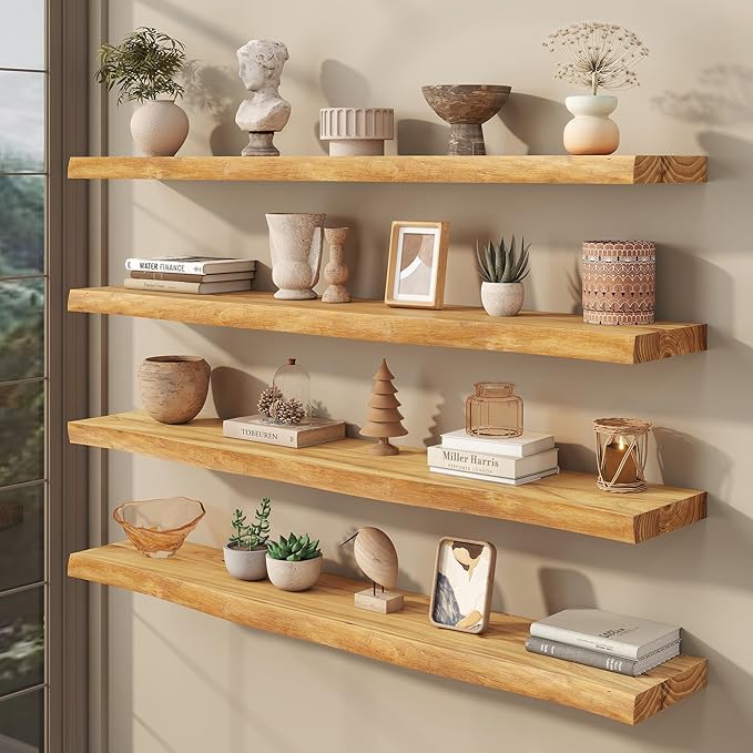 fuqing Live Edge Floating Shelves - Image 2
