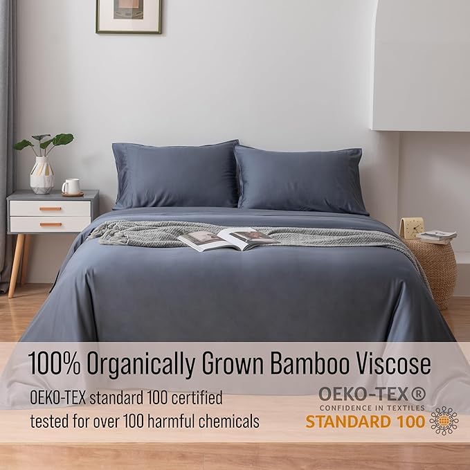 Bella Coterie Luxury Bamboo Viscose Twin Size Sheet Set | 100% Organically - Image 4