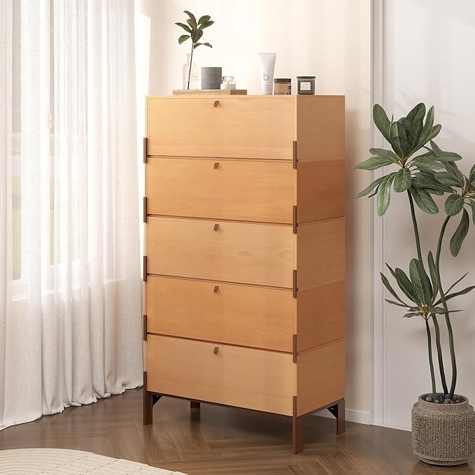Stackable 3 Drawers Dresser, Customizable Chest of Drawers - Image 6