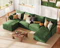ABCASA 134.6" Oversized Modular Sectional Sofa, 6 Seater U Shaped Couch by ABCASA