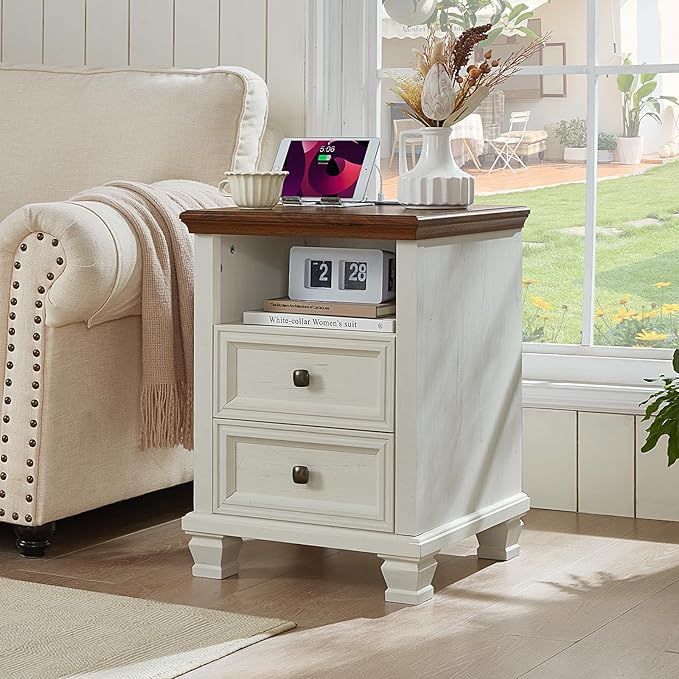 SAVOR LIFE Farmhouse Side Table by SAVORLIFEFurniture