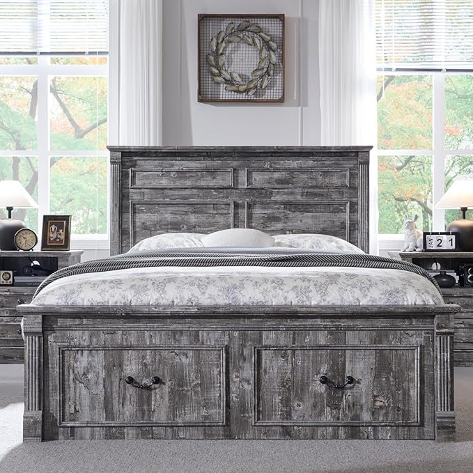 Farmhouse Queen Size Bed Frame - Image 3