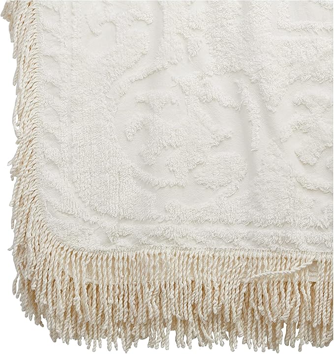 Beatrice Home Fashions Medallion Chenille Bedspread - Image 4