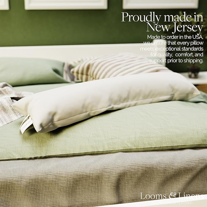 12x48 inch Boudoir Pillow by Looms and Linens - Image 3