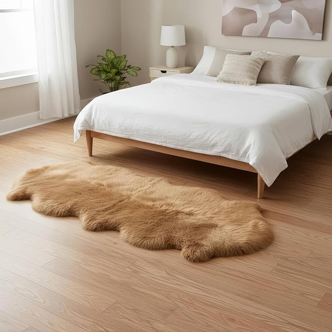 Long 2x6 Sheespkin Rug Runner - Image 4