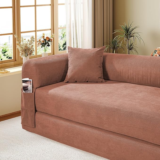 Convertible Futon Sofa Bed, Queen Sleeper Sofa Bed, Compressed Couch in a Box - Image 8