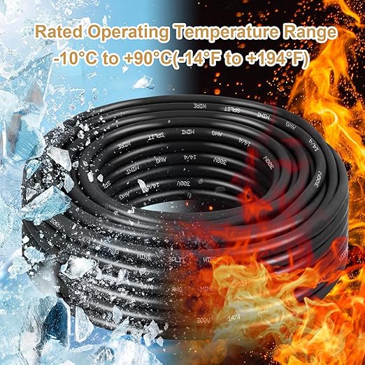 MOOKEERF 14/4 AWG Mini-Split Cable - 50FT 14 AWG 4 Conductor Control Cable 300V - Image 8