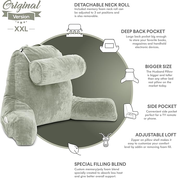 Husband Pillow XXL Reading Pillow - Image 5