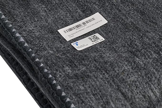 QISU Alpaca Wool Blanket Throw | Large, Solid | 85 x 65 inches | Ultra-Soft - Image 5