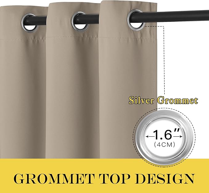 NICETOWN Blackout Window Curtain 90 inch Length - Image 5