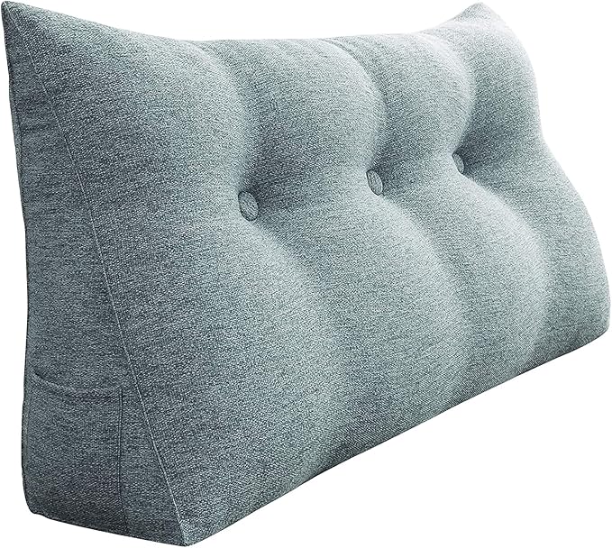 homecozy Wedge Headboard Pillow Dorm Room Reading Pillow Back Support by HOMECOZY